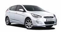 Budget Intermediate car rental, hire, small, Hyundai Accent, Toyota Yaris, Surfers Paradise, Gold Coast Airport, Brisbane Airport.